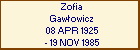 Zofia Gawowicz