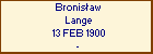 Bronisaw Lange