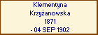 Klementyna Krzyanowska